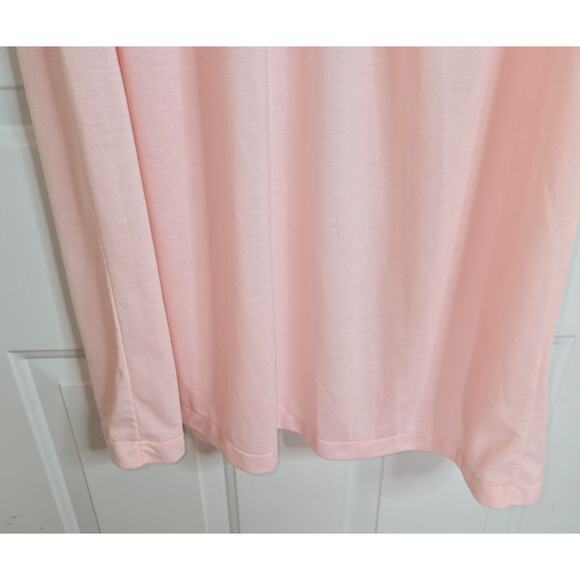 Vintage Vassarette Lacy Light Pink Nightgown Size Medium V Neck 35" L x 24" Wide - Picture 8 of 12